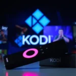 Installing Kodi 21.1 Omega on an Amazon Firestick, showing the step-by-step process on a TV screen